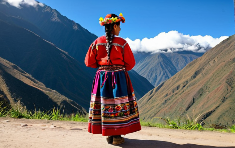베네수엘라 민속 의상 - **

"A woman in the Andes region of Venezuela, wearing a colorful, fully clothed, traditional Andean...